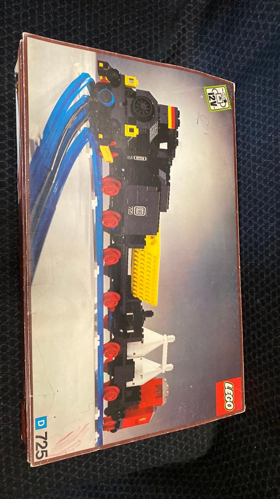 Vintage trein Lego 725 1974, Lego, Gebruikt, Lego, Ophalen of Verzenden