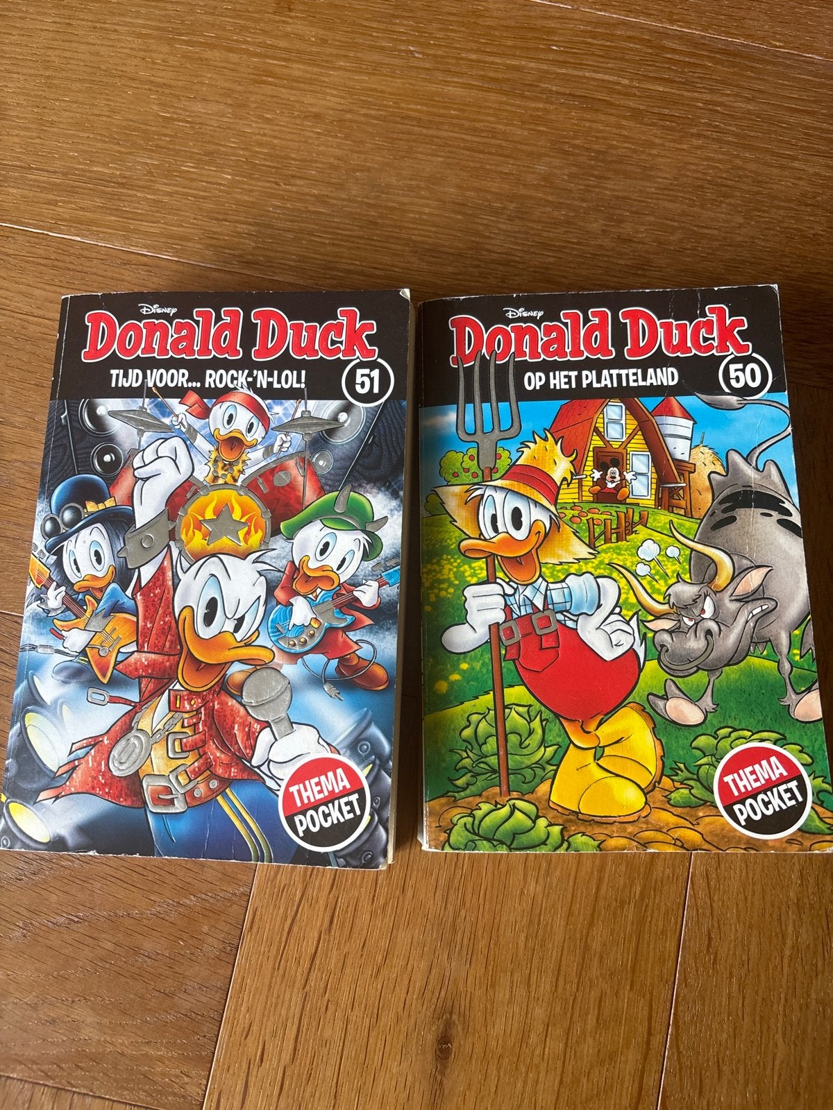 Donald Duck Thema Pocket 50 & 51 - Zo goed als nieuw, Meerdere stripboeken, Ophalen of Verzenden, Zo goed als nieuw
