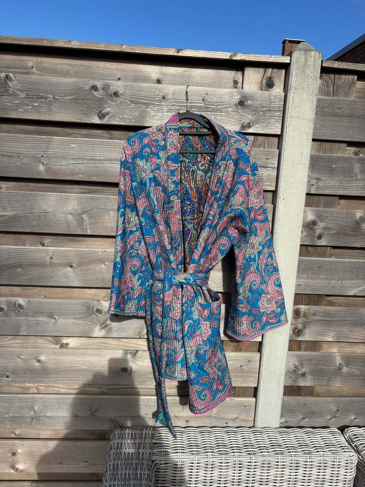Kimono met strikceintuur one size, Verzenden, Zo goed als nieuw