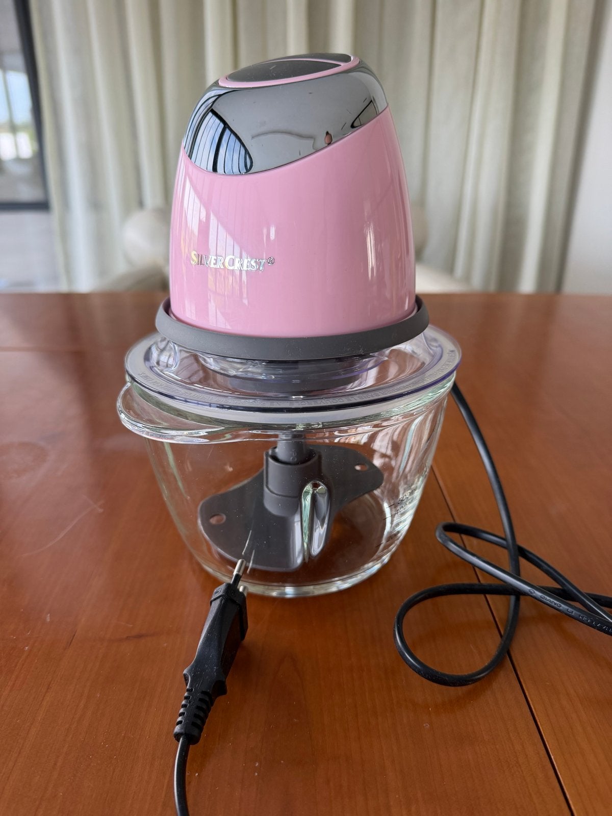 Nieuw SilverCrest SMZC 500 C2 Minihakker - Roze, 2 snelheden, Ophalen of Verzenden, Zo goed als nieuw, Vaatwasserbestendig