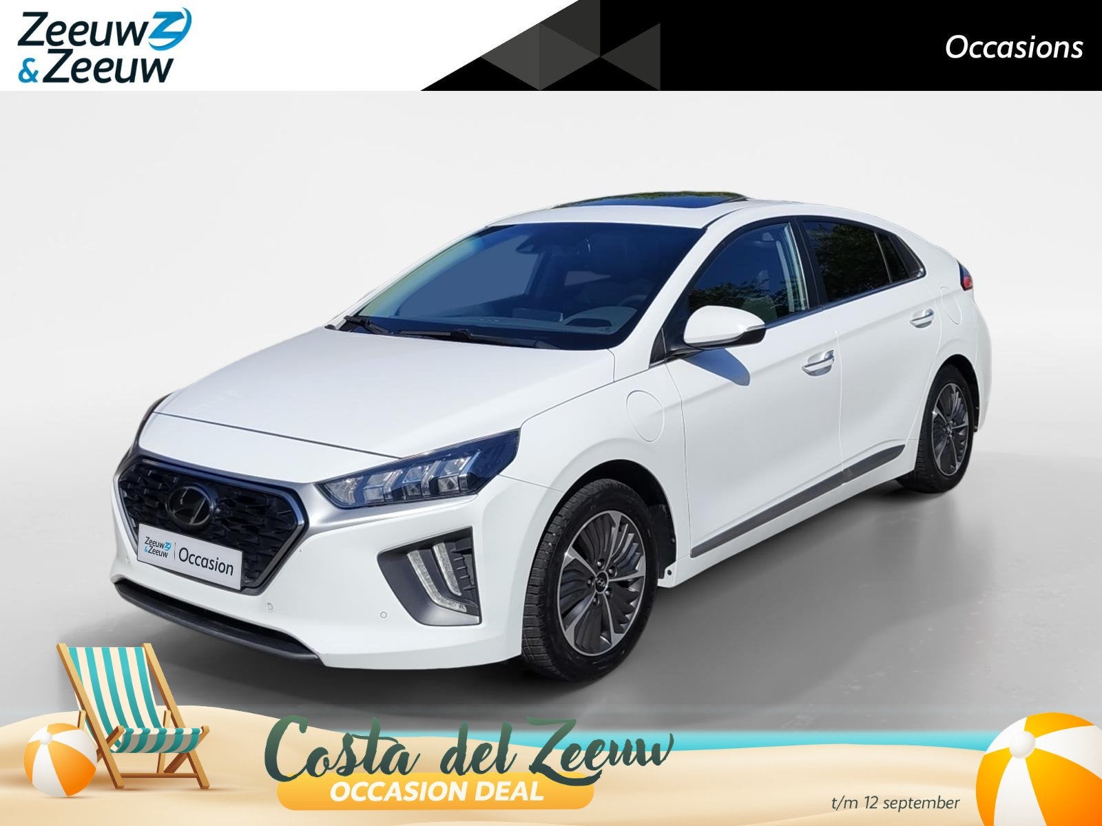 Hyundai IONIQ 1.6 GDi PHEV Premium | schuif/kanteldak | Zeer, Auto's, 12 maanden, Gebruikt, Wit, Plug-in hybride