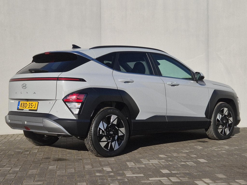 Hyundai Kona 1.6 GDI HEV Comfort Smart Automaat / Fabrieksga, Stof, Gebruikt, Euro 6, Automatische klimaatregeling