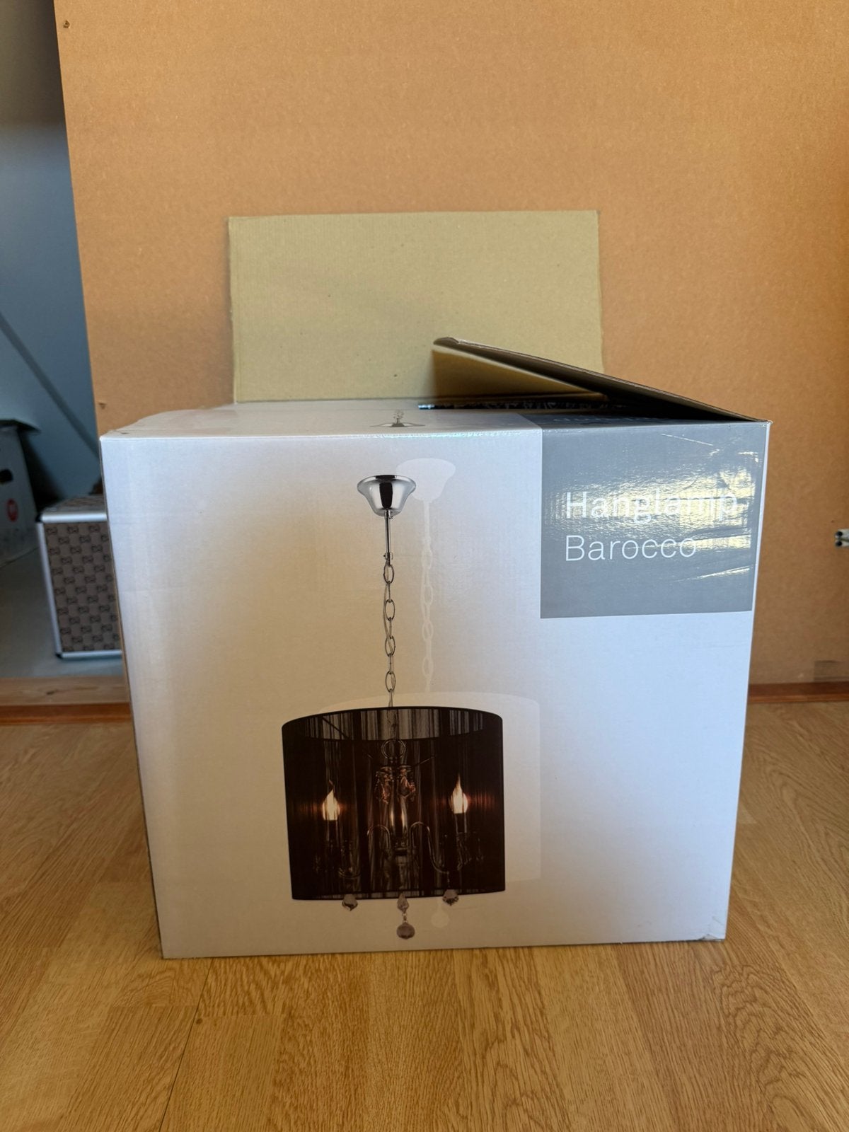 Hanglamp barok zwart, Ophalen, Nieuw