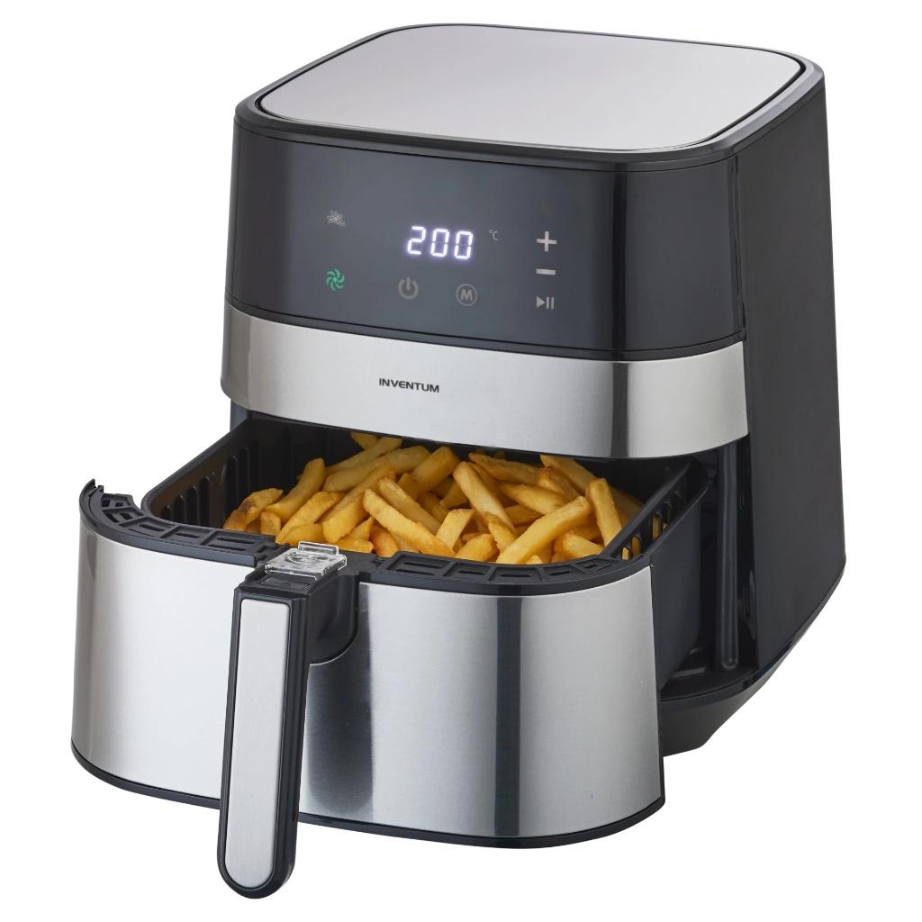 Inventum GF500HLD airfryer PFAS vrij 1700W 5 liter inhoud, Ophalen of Verzenden, Zo goed als nieuw, Airfryer, 1500 gram of meer