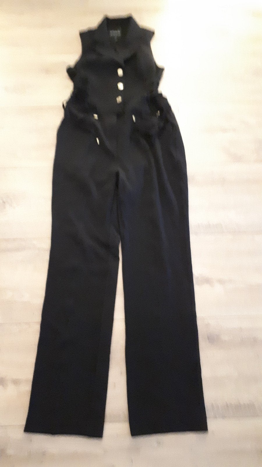 Nikkie Jumpsuit Zwart met Gouden Knopen, Kleding | Dames, Maat 38/40 (M), Zwart, Ophalen of Verzenden, Zo goed als nieuw