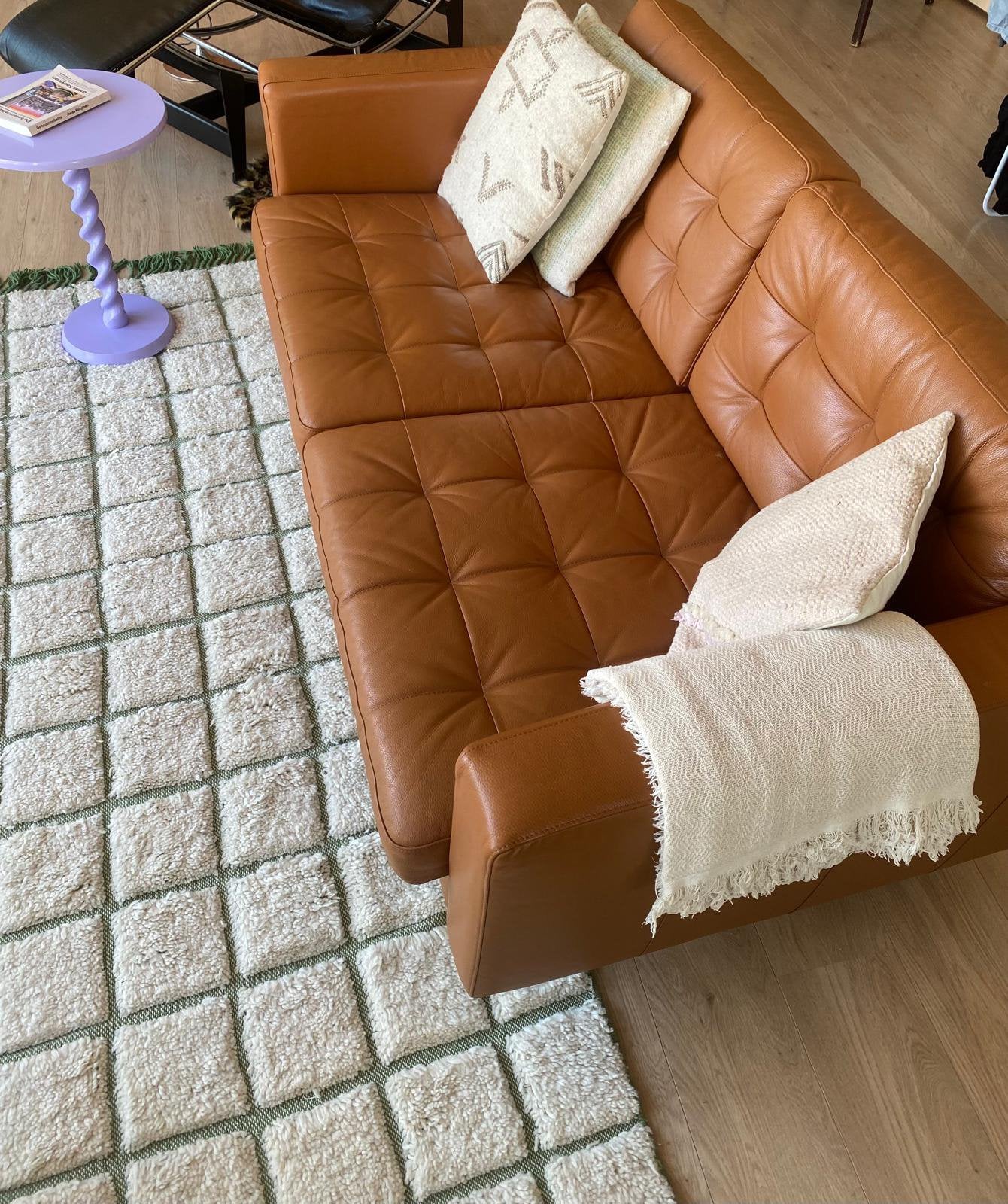 Top bank - IKEA landskrona cognac, Ophalen, Zo goed als nieuw, 75 tot 100 cm