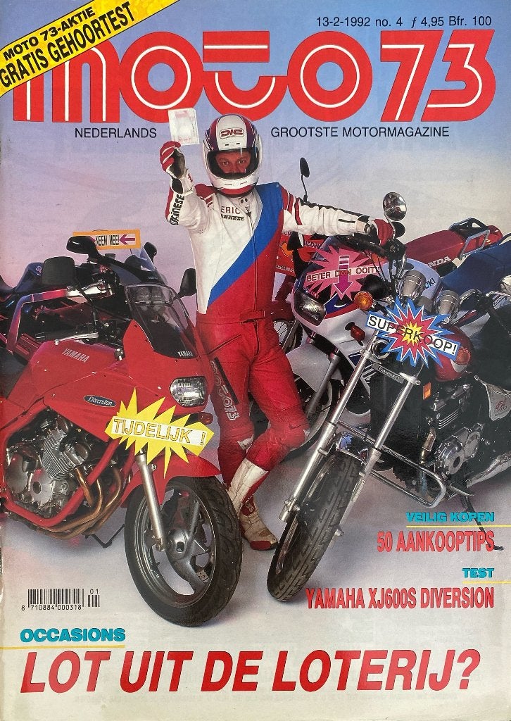 Moto73 Magazine - 13 februari 1992 - Yamaha XJ600S, Ophalen of Verzenden, Gelezen, Algemeen