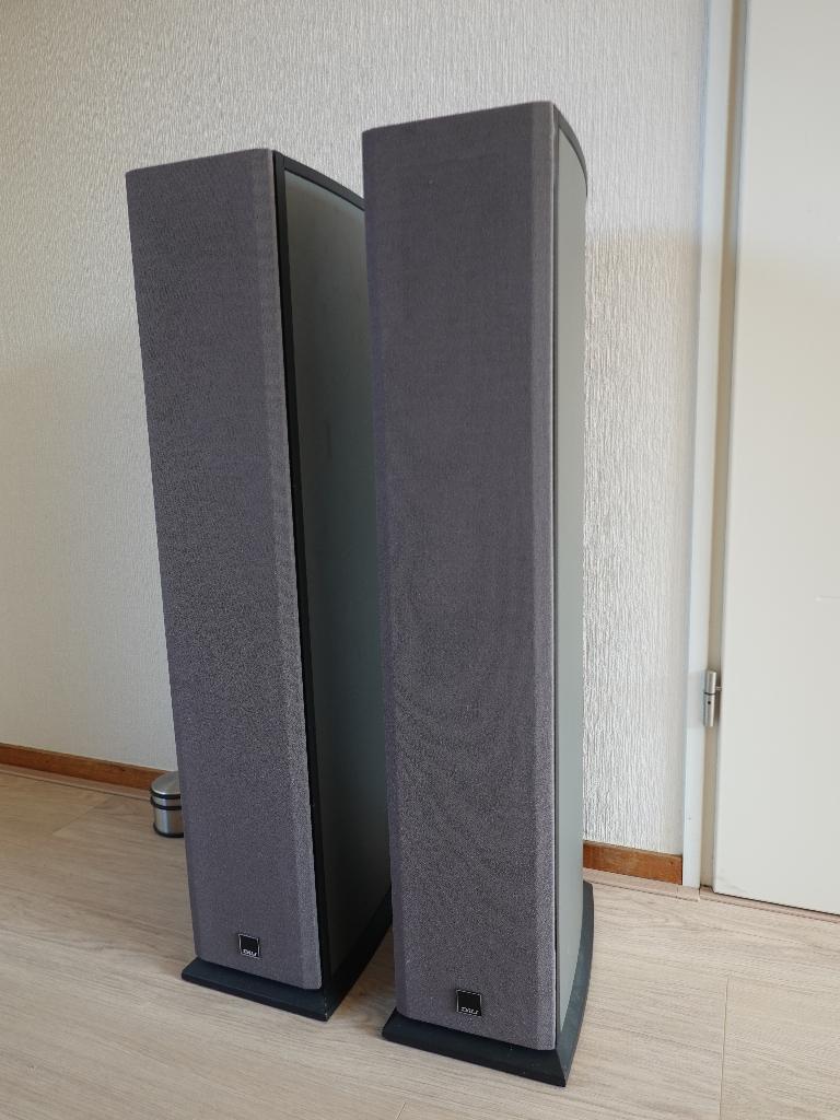 Dali Suite 1.7 luidsprekers – Zilvergrijs – Prachtige sound, Audio, Tv en Foto, Luidsprekers, Gebruikt, 120 watt of meer, Front, Rear of Stereo speakers