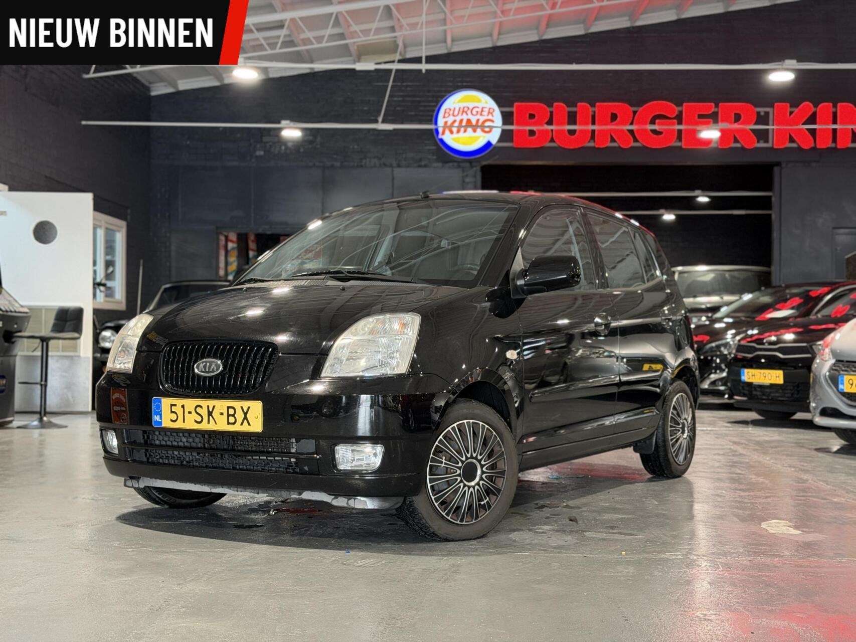 Kia Picanto 1.1 EX automaat, Auto's, Gebruikt, 4 cilinders, Zwart, Origineel Nederlands