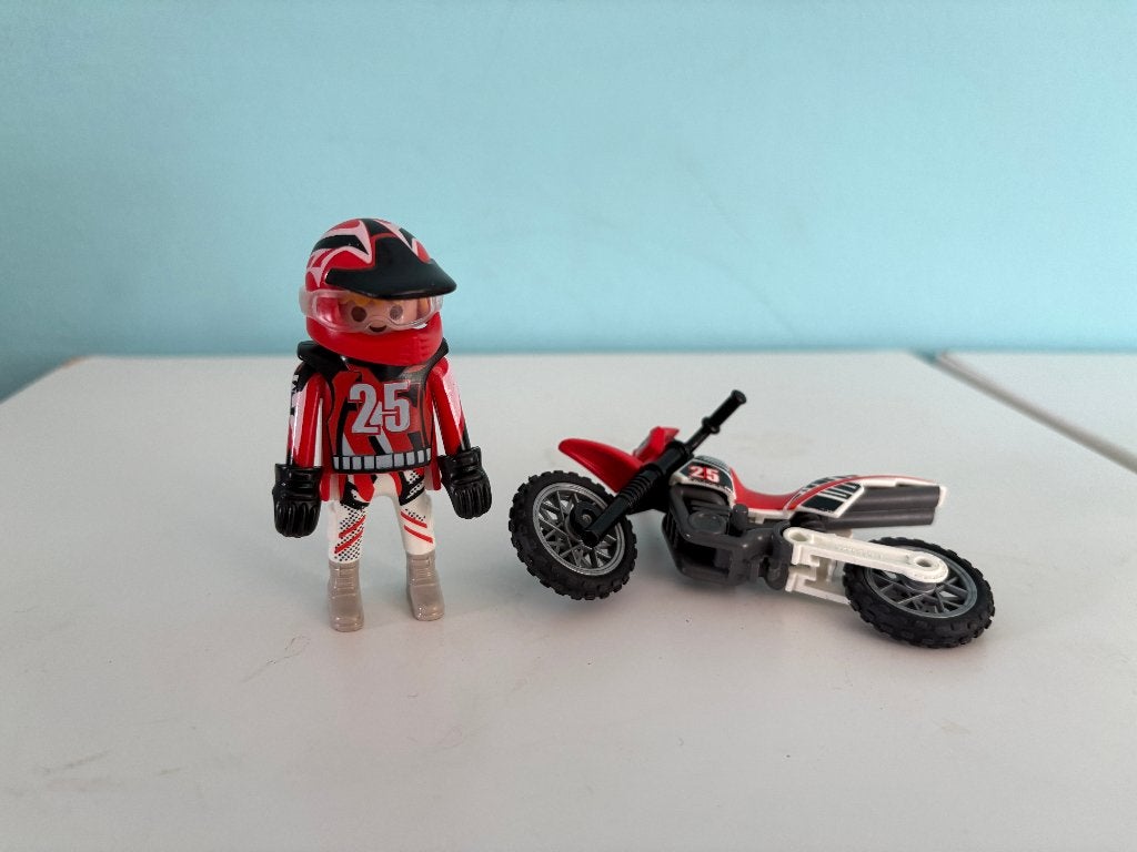 Playmobil Special Plus Motorcrosser met motor (9357), Kinderen en Baby's, Complete set, Voertuig, Special plus, Ophalen of Verzenden