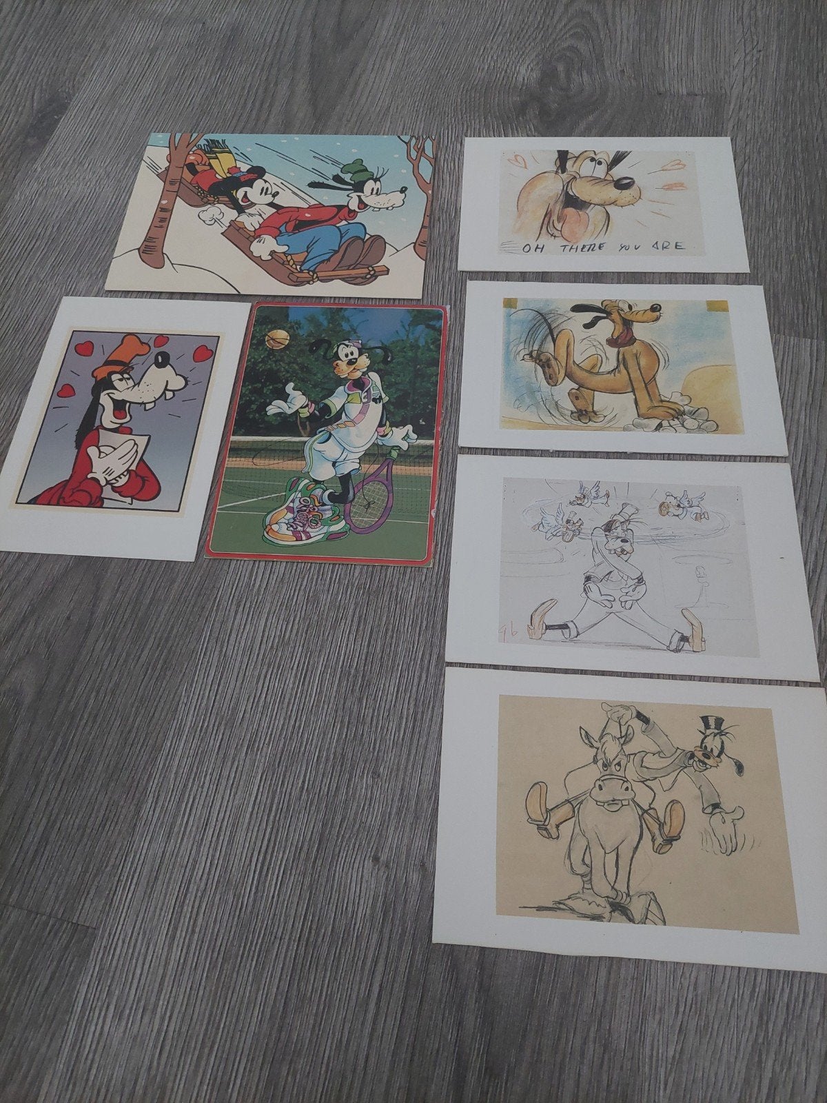 ansichtkaarten DISNEY, Verzenden, 1940 tot 1960, Ongelopen, Sterren en Beroemdheden