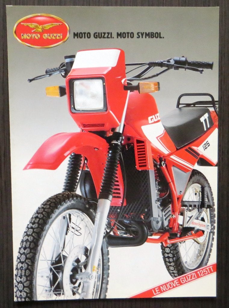 Folder Moto Guzzi 125 TT - 1985 - 4 blz (Italiaans), Verzenden, Moto Guzzi