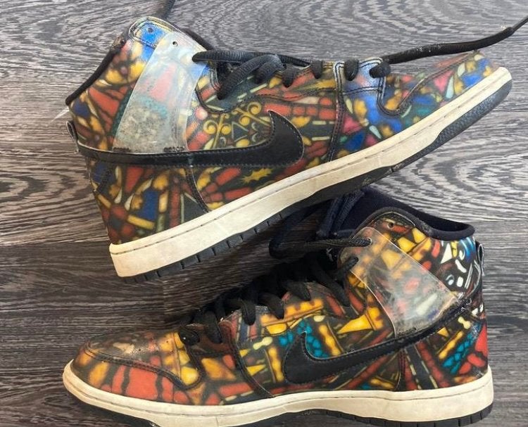 Nike SB Dunk High Stained Glass 10.5 44.5, Kleding | Heren, Schoenen, Ophalen of Verzenden, Overige kleuren