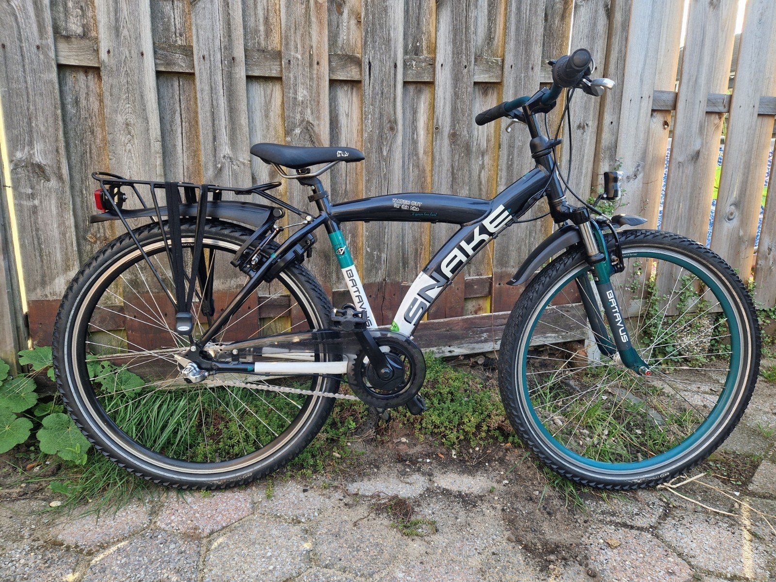 26" inch jongens fiets Batavus Snake 3 versnellingen, Terugtraprem, Zo goed als nieuw, Batavus Snake, Handrem