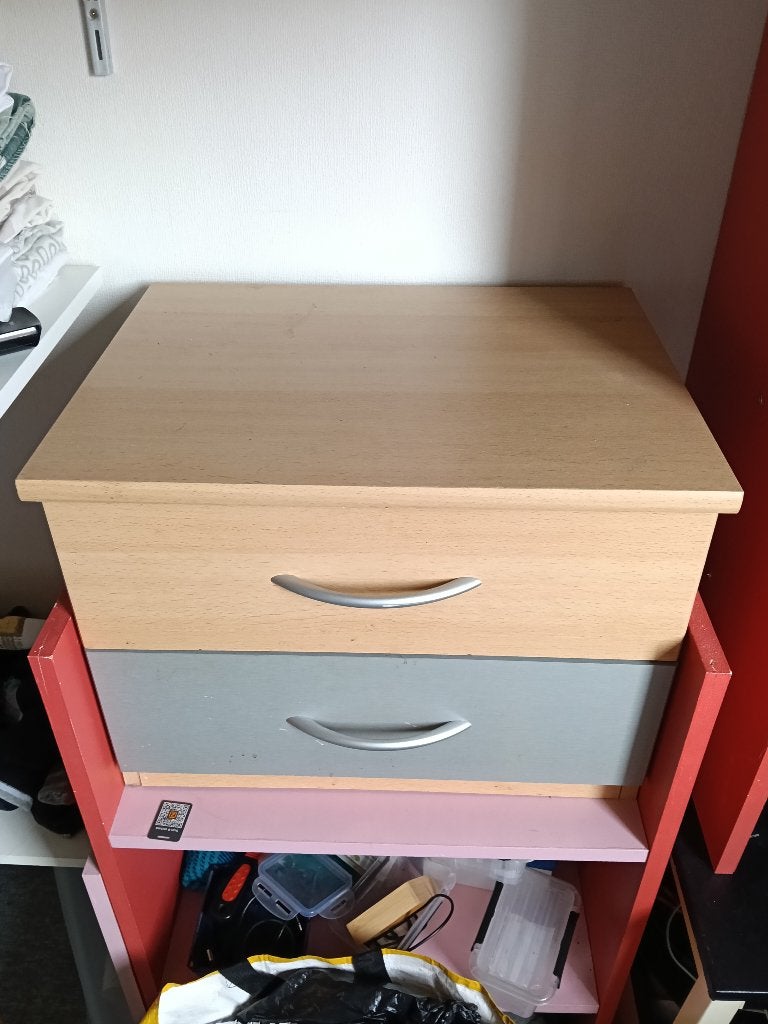 bed lade kastje, Ophalen, Gebruikt, Bruin, 190 cm of minder