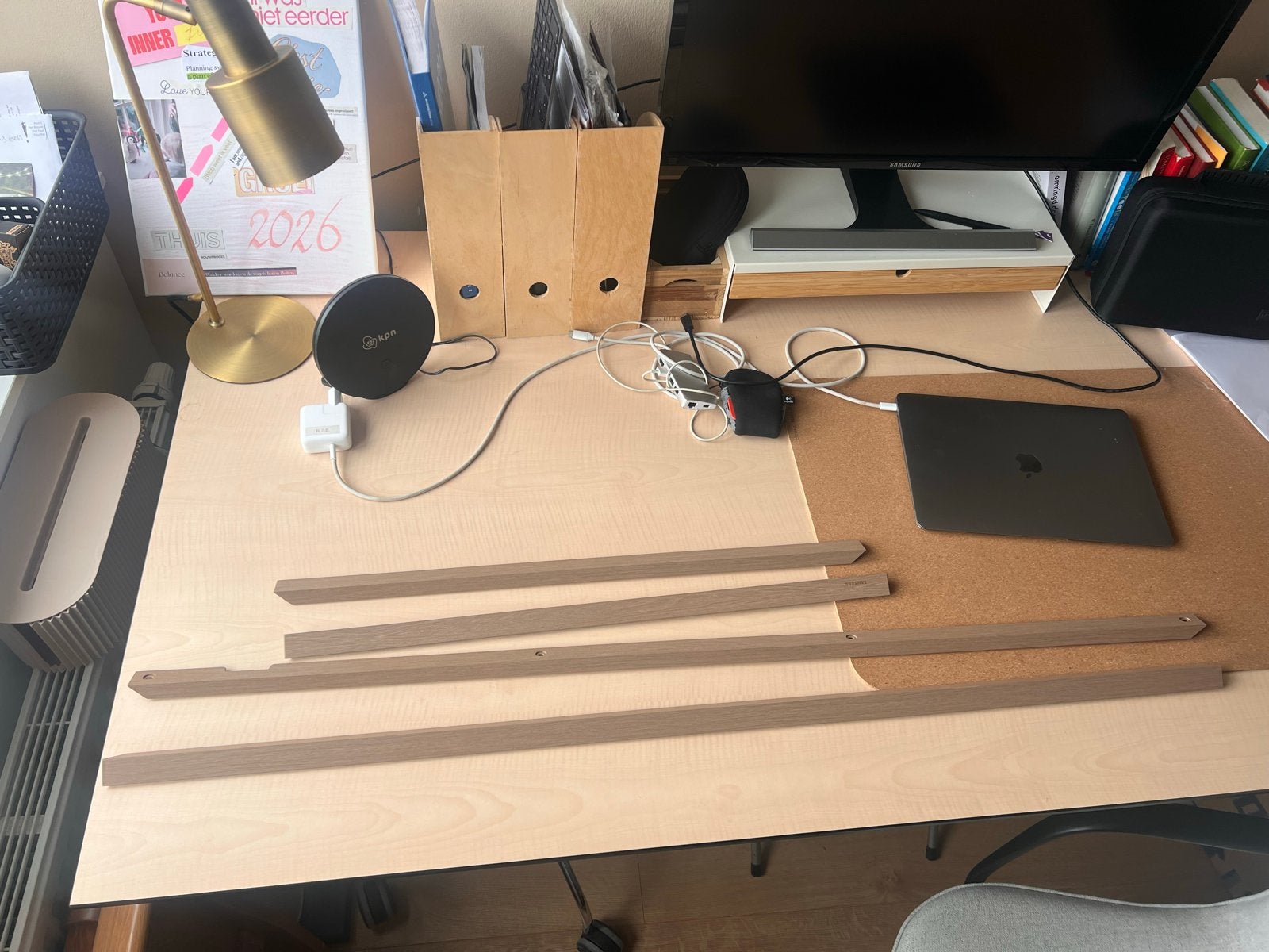 Samsung The Frame 50 inch eiken look lijst, Gebruikt, 50 Hz, Ophalen of Verzenden, Samsung