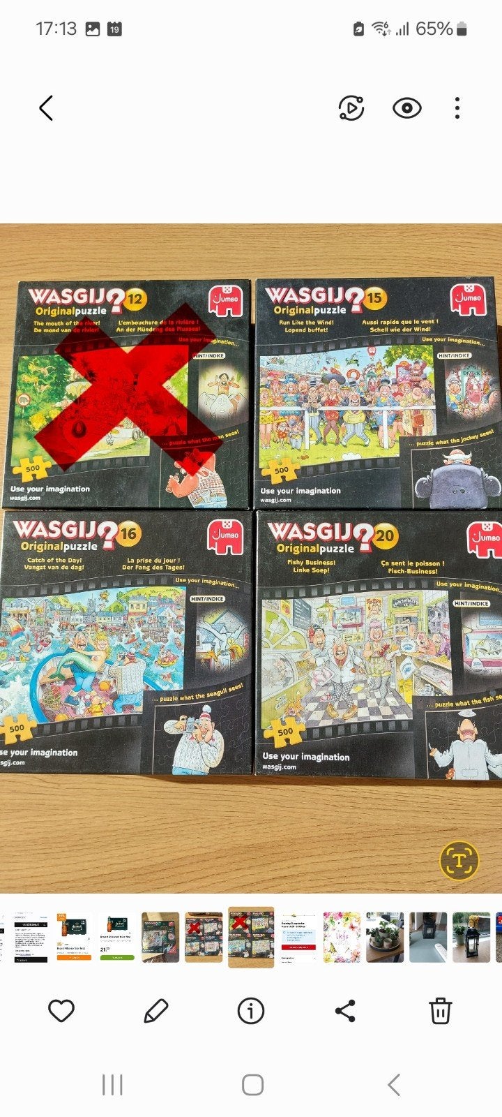 Wasgij Puzzels - Diverse Originele en Mystery Edities, Ophalen, 500 t/m 1500 stukjes, Gebruikt, Legpuzzel