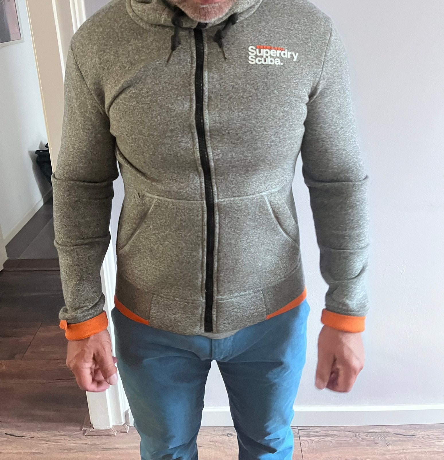 Superdry vest, Kleding | Heren, Ophalen of Verzenden, Gedragen, Maat 46 (S) of kleiner, Grijs
