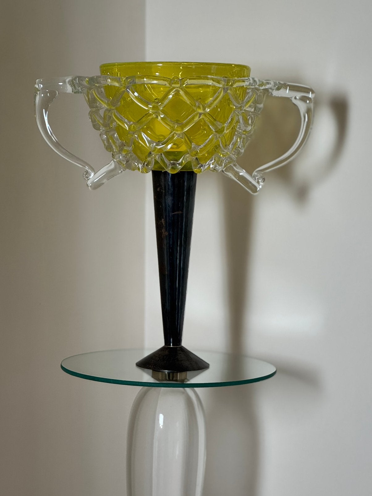 Borek Sipek voor Steltman galerie, Antiek en Kunst, Handgemaakt, Object, 42 cm, Geel