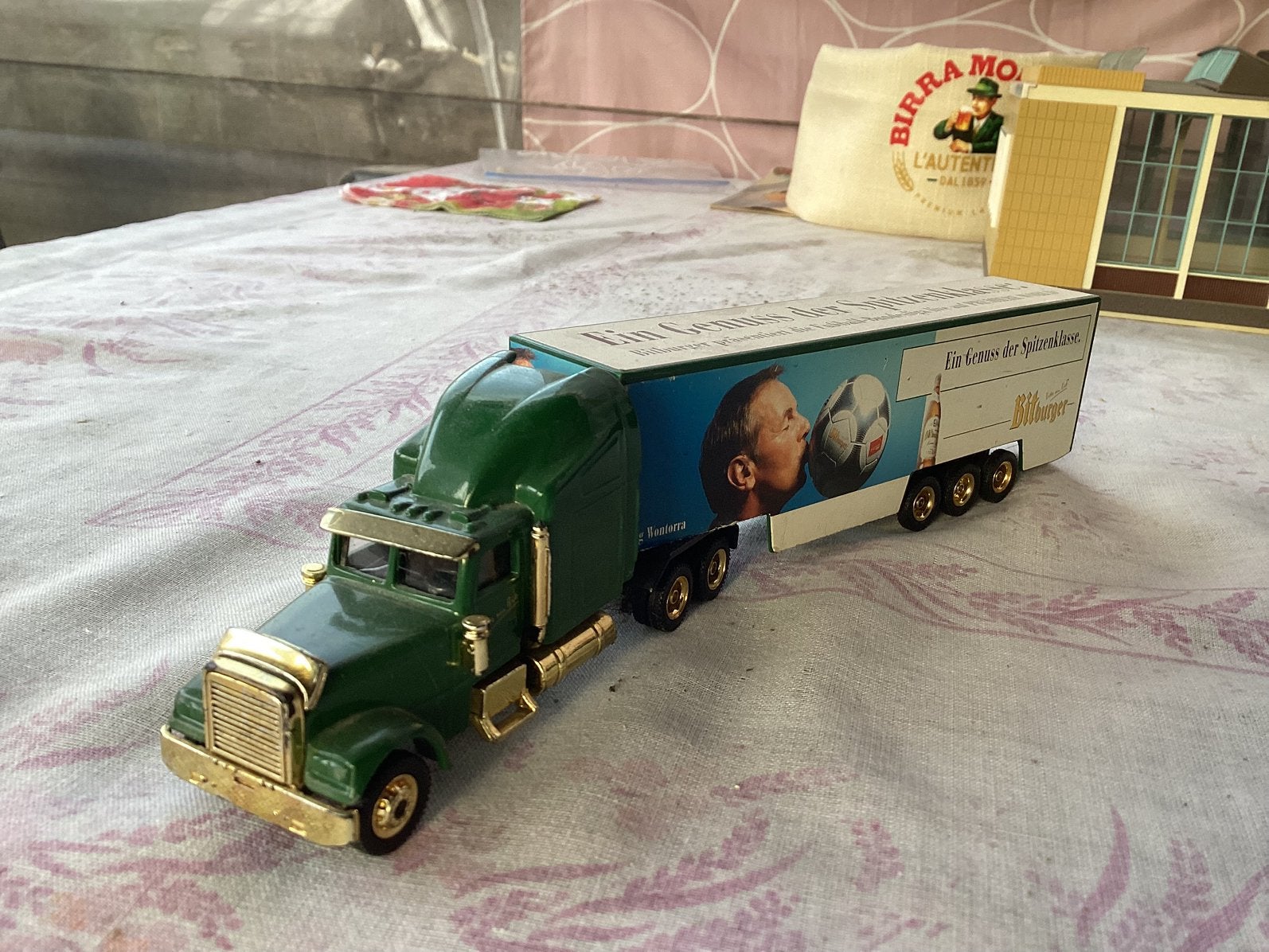 Bitburger reclame truck 1:87, Ophalen of Verzenden, Gebruikt, Bus of Vrachtwagen, Overige merken