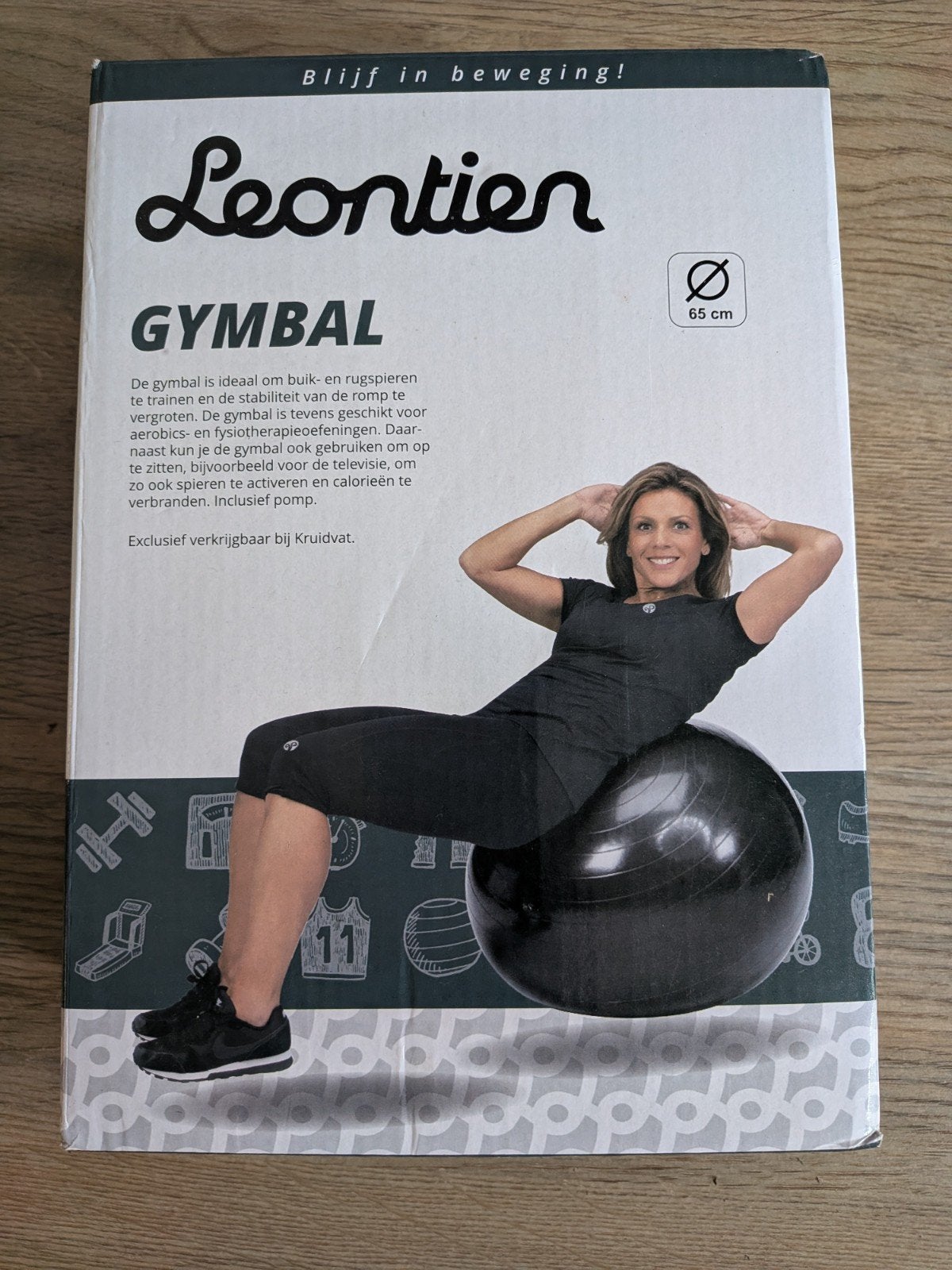 Nieuw zwarte Leontien gymbal van 65 cm, verpakt in doos, Ophalen, Nieuw