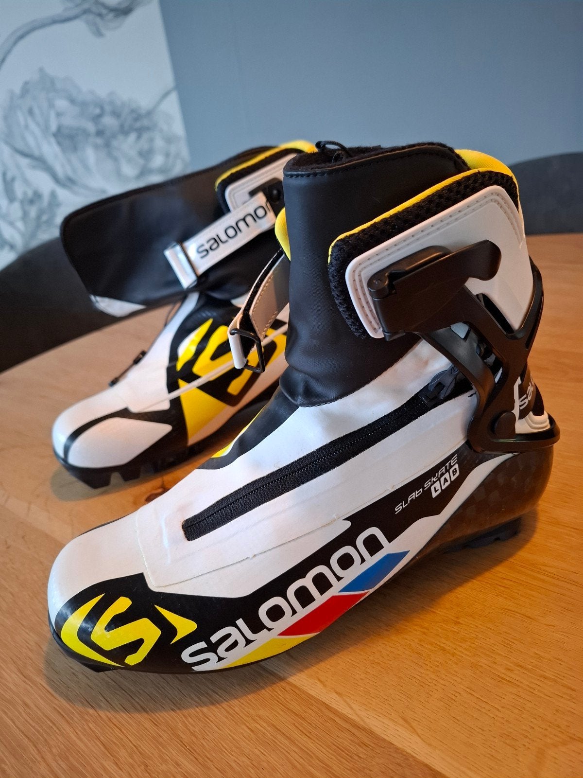 Salomon S-Lab schaatsen met Zandstra ijzers mt 42, Overige merken, Klapschaats, Ophalen of Verzenden, Zo goed als nieuw