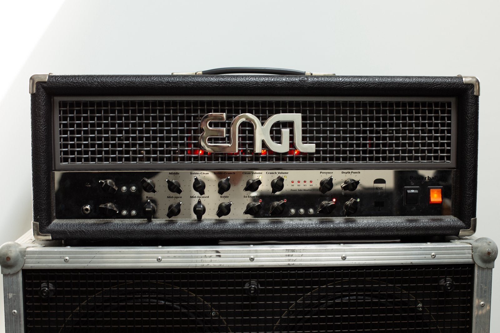 ENGL Powerball 100W buizentop + Z-5 footswitch + flightcase, Ophalen, Zo goed als nieuw, Gitaar, 100 watt of meer