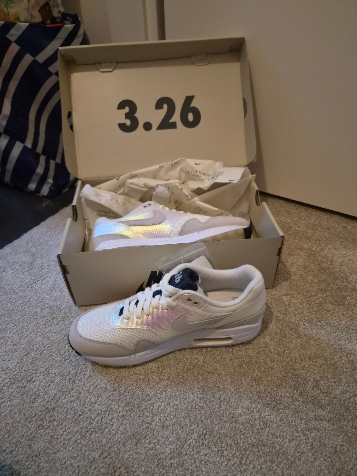 Nike Air Max 1 '3.26' (Air Max Day) - Nieuw in doos, Wit, Nike, Nieuw, Ophalen of Verzenden
