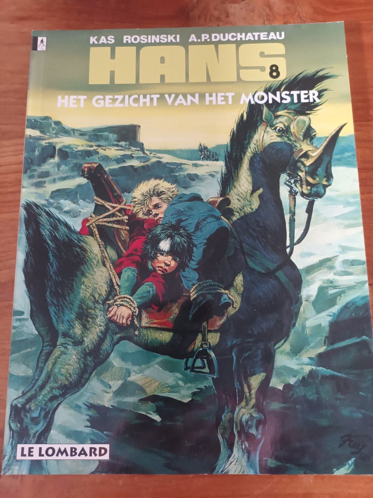 Hans 8: Het Gezicht van het Monster - Stripboek, Eén stripboek, Ophalen of Verzenden, Zo goed als nieuw, Kas Rosinski, A.P. Duchateau
