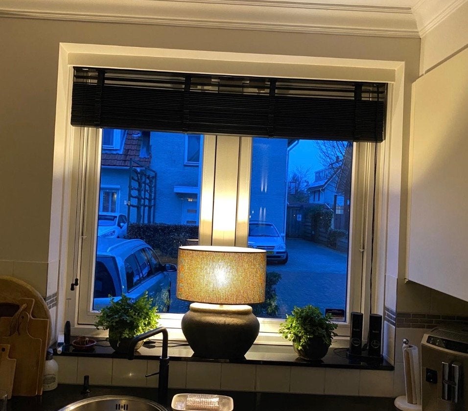 Hardhouten kozijn met 2 openslaande ramen en HR++ glas, Ophalen, Gebruikt, 120 cm of meer, Overige typen