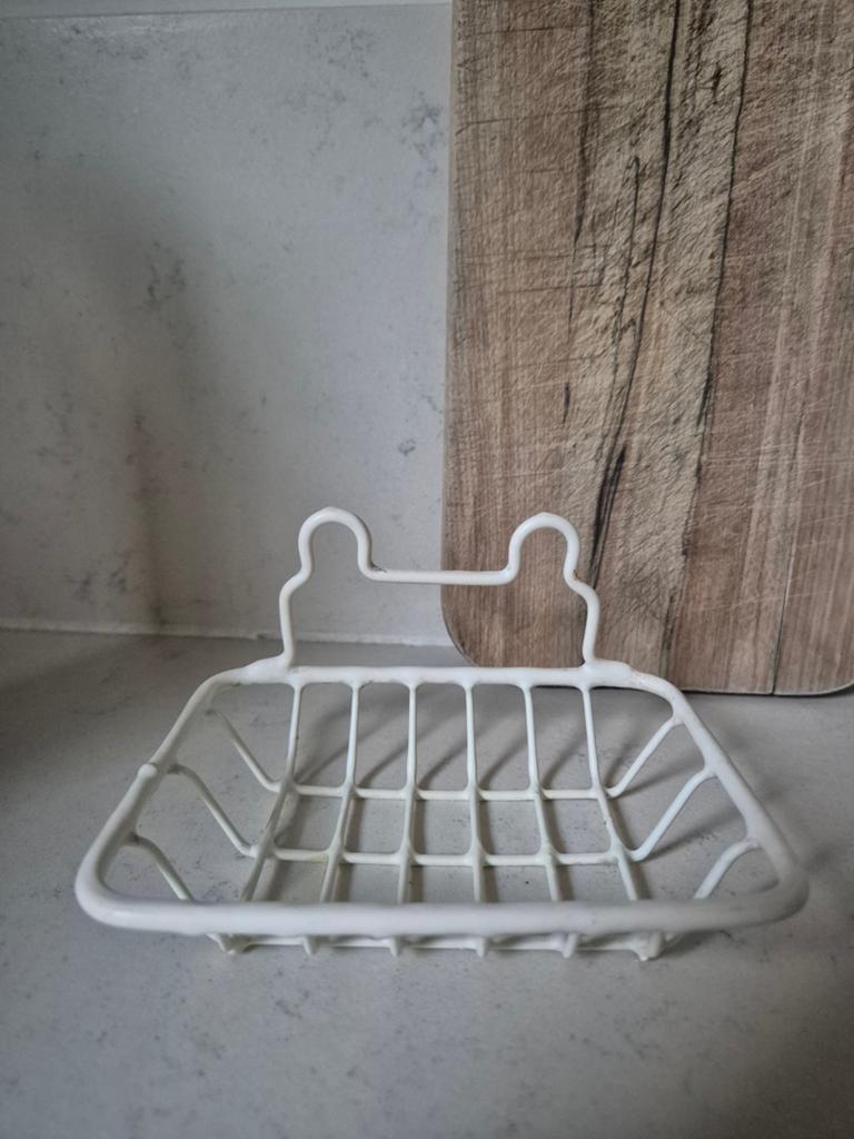 Brocante zeep draad bakje, Huis en Inrichting, Badkamer | Badtextiel en Accessoires, Ophalen of Verzenden, Gebruikt, Beige