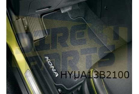 Hyundai Kona Mattenset (4x) velours tekst "Kona" Origineel!, -, Verzenden, -, Nieuw