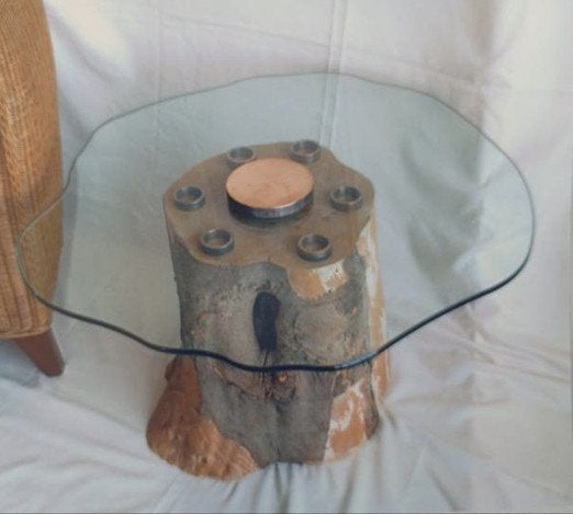 kunst Boomstam salontafel, Antiek en Kunst, Kunst | Designobjecten, Tafel, Overige materialen, Meerkleurig, Van de kunstenaar zelf