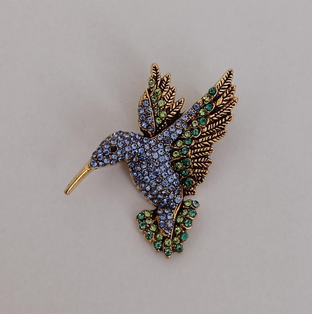 Kolibrie broche, Overige materialen, 4 tot 7 cm, Overige kleuren, Nieuw