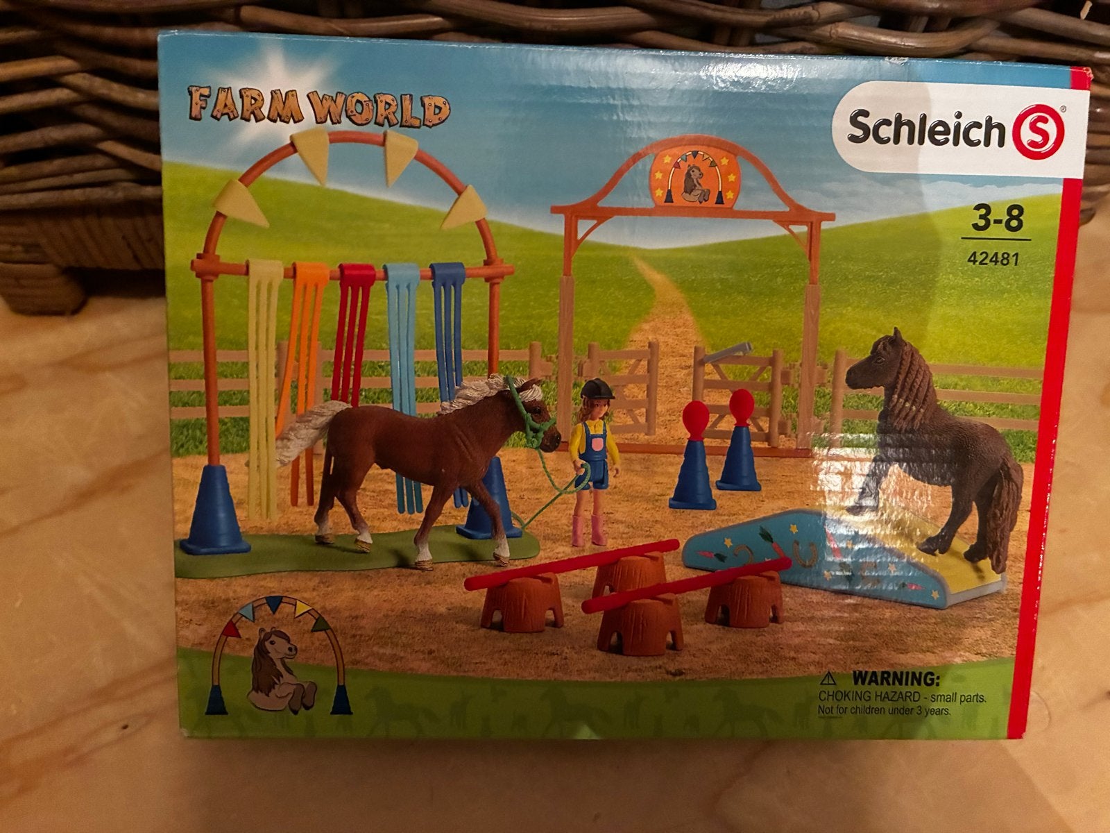 Schleich Farm World 42481 Paardentraining compleet, Ophalen of Verzenden, Zo goed als nieuw, Jongen of Meisje