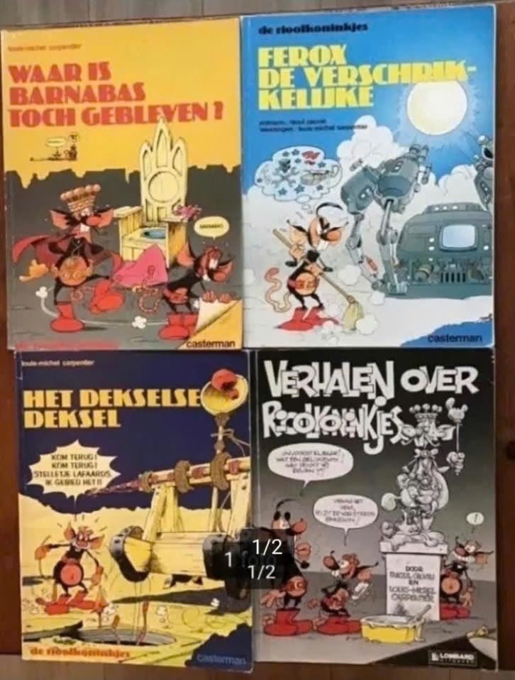 4 delen de rioolkoninkjes door Carpentier en Cauvin, Meerdere stripboeken, Ophalen of Verzenden, Gelezen
