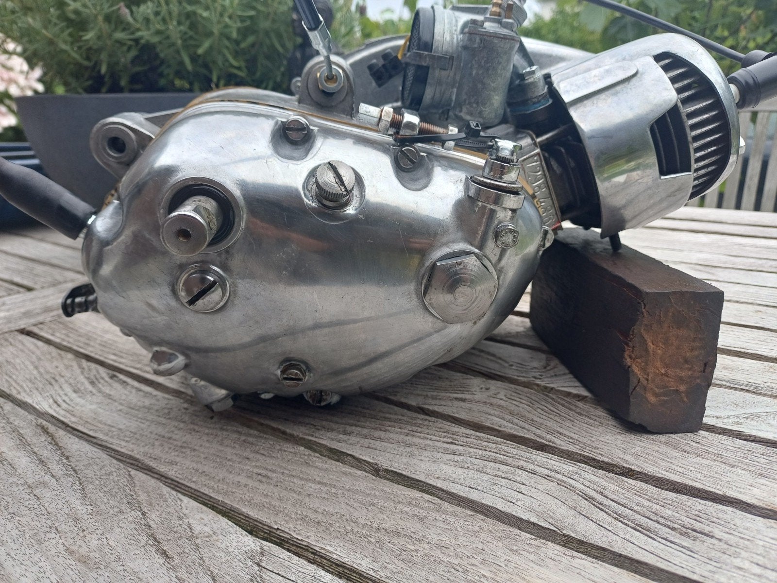 Puch blokje 2 hand versnelling met halfnaaf rem kabel, Ophalen of Verzenden, Gebruikt, Blok