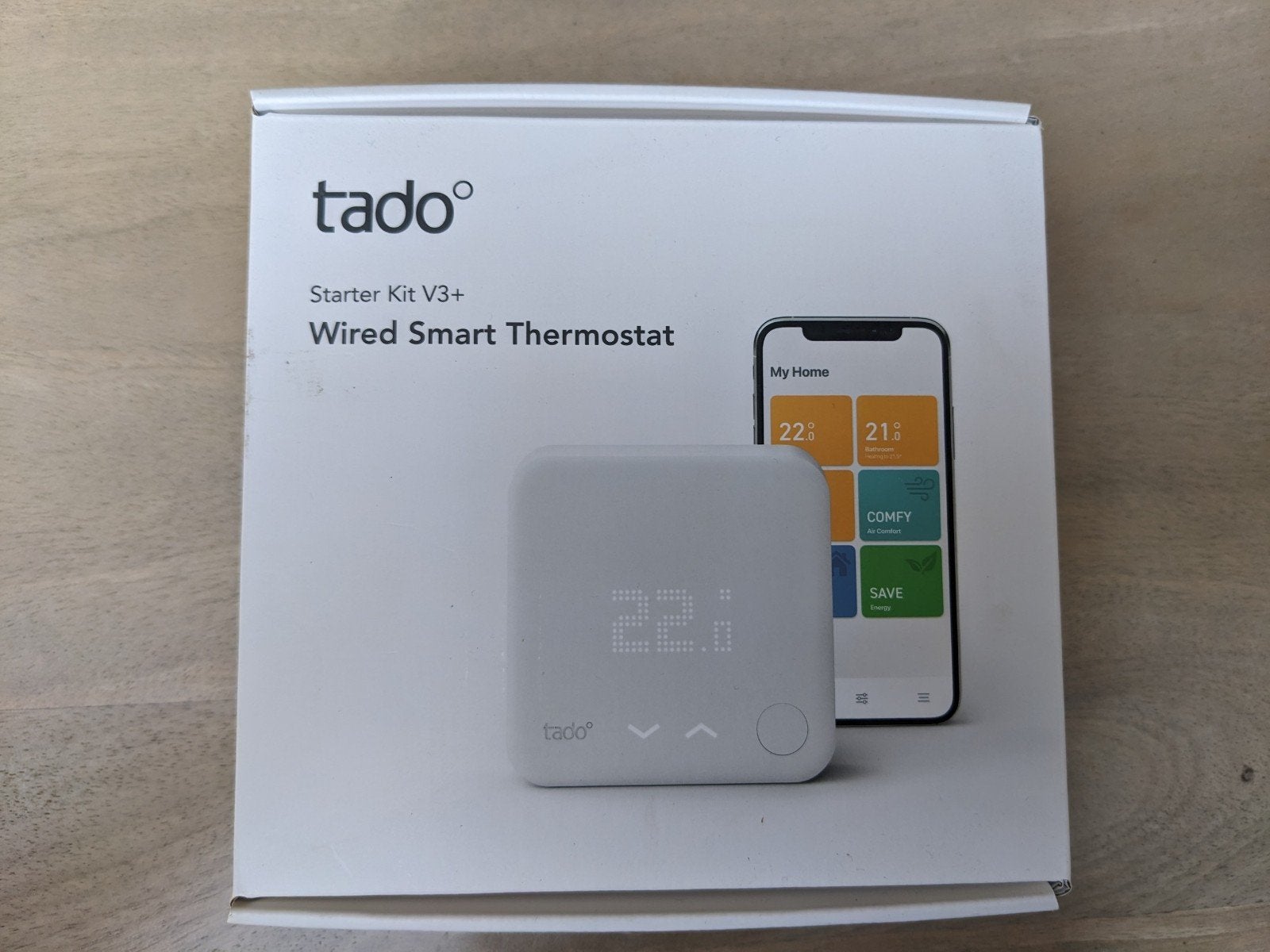 Tado Starter Kit V3+ Bedrade Slimme Thermostaat, Doe-het-zelf en Verbouw, Thermostaten, Ophalen of Verzenden, Slimme thermostaat