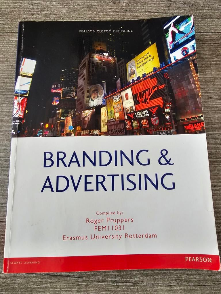 Branding & Advertising - Erasmus Universiteit Rotterdam, Ophalen of Verzenden, Gelezen, Roger Pruppers