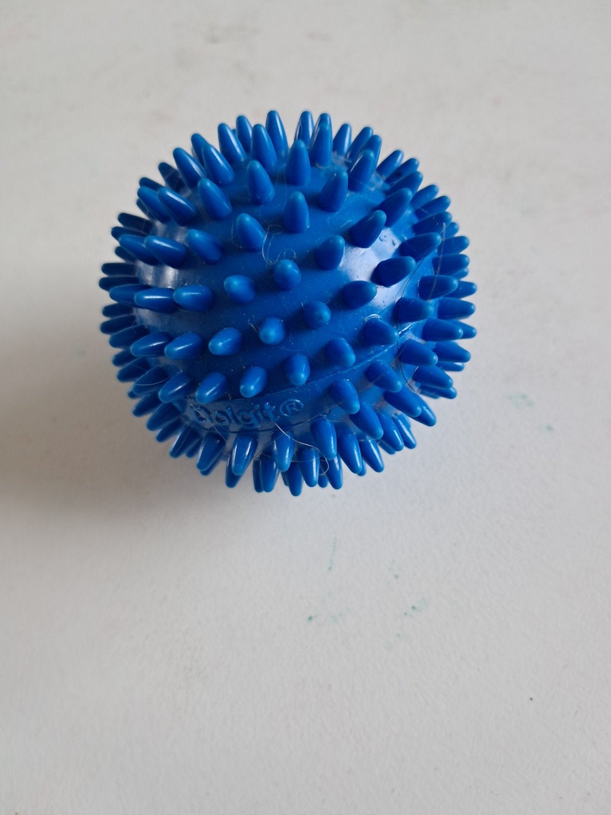Rubber bal blauw klein, Ophalen, Zo goed als nieuw