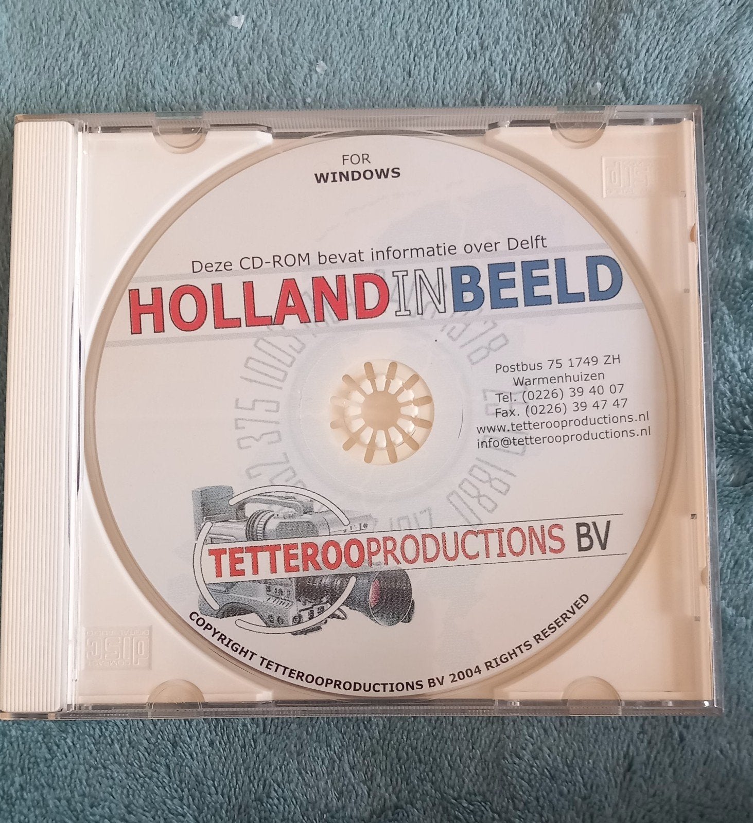Zeldzame CD ROM Holland in Beeld 2004 Editie Delft Historie, Alle leeftijden, Overige genres, Zo goed als nieuw, Ophalen of Verzenden