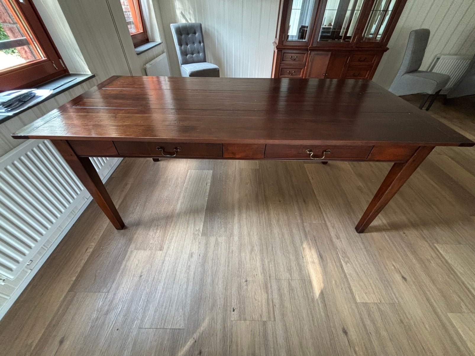 Mooie kersenhouten tafel., Huis en Inrichting, Ophalen, Klassiek, 50 tot 100 cm, Zo goed als nieuw