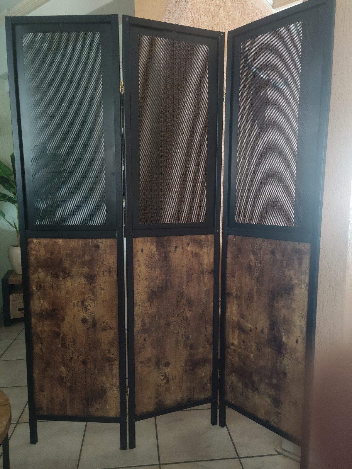 Kamerscherm / Roomdivider 3 panelen - Industrieel design, Huis en Inrichting, Ophalen