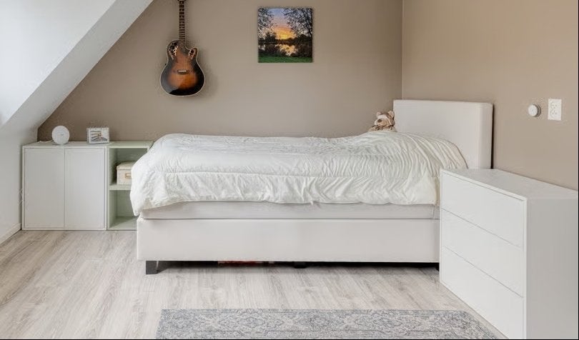 Swiss-Sense Boxspring Twijfelaar 120 x 210 cm licht beige, Ophalen, Gebruikt, 210 cm, Twijfelaar