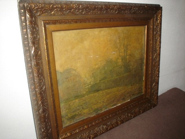 Schilderij Frans Hoogerwaard, Antiek en Kunst, Ophalen, Paneel, Overige technieken, Impressionistisch