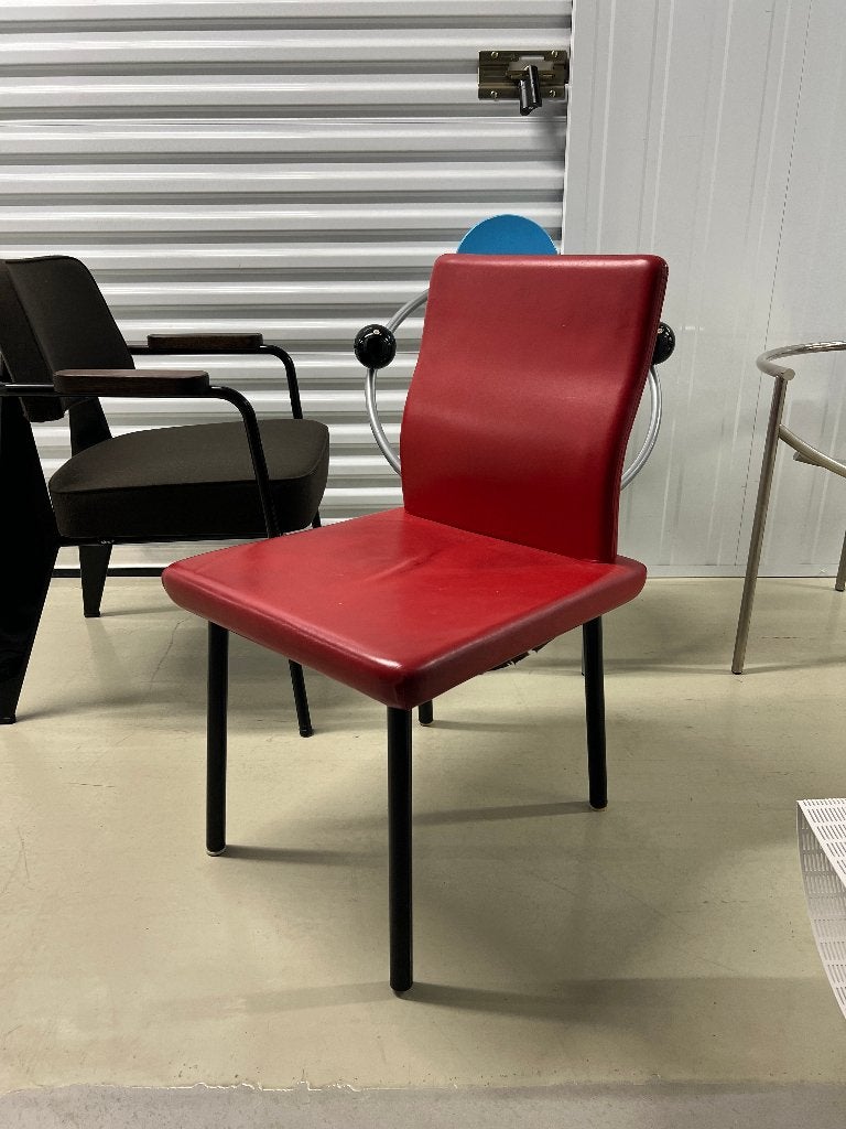 Ettore Sottsass "Mandarin" Dining Chair by for Knoll, Ophalen, Zo goed als nieuw, Rood, Eén