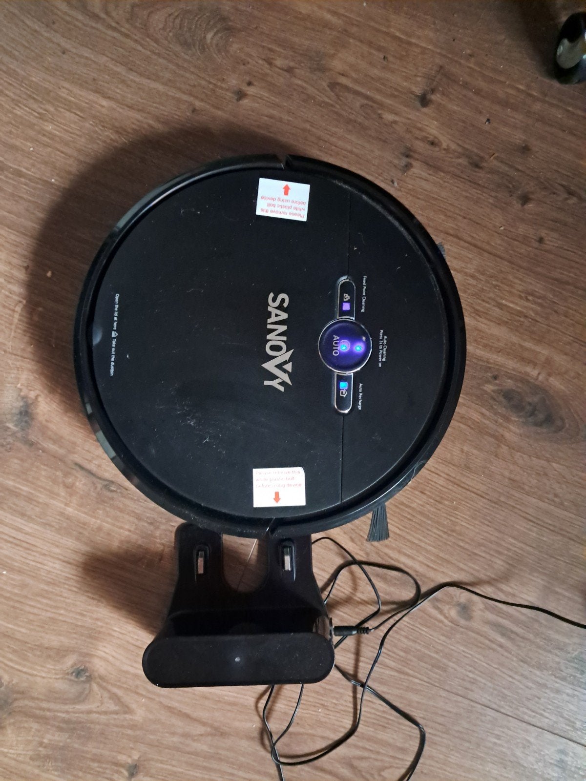 Sanovv Robotstofzuiger met Laadstation, Witgoed en Apparatuur, Overige merken, Gebruikt, Robotstofzuiger, Reservoir