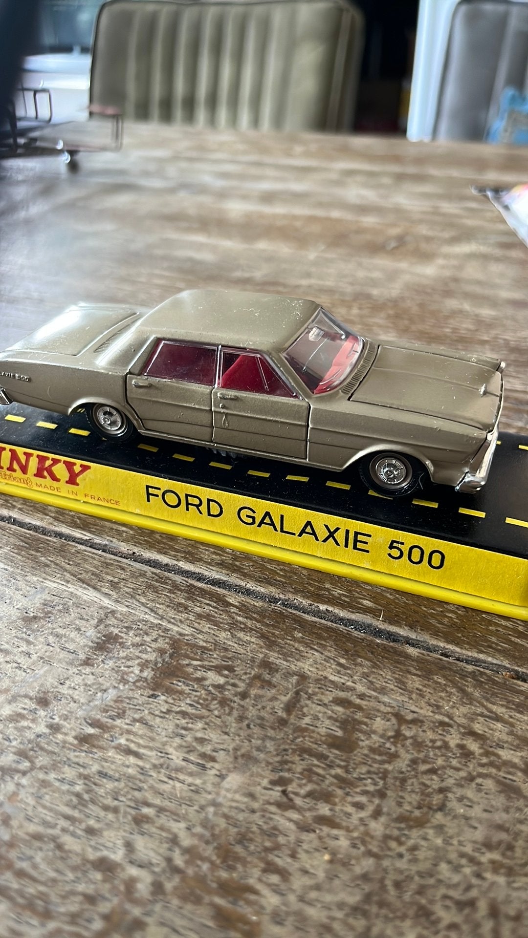Dinky Toys made in France Ford Galaxie 500 zgan in ovp, Ophalen of Verzenden, Zo goed als nieuw, Auto, Dinky Toys