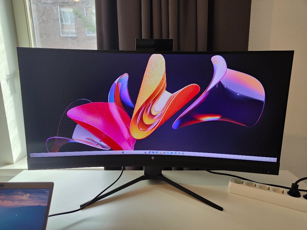 Zwarte Curved Monitor HP E34m G4 (40Z26AA), Ophalen, IPS, DisplayPort, Zo goed als nieuw