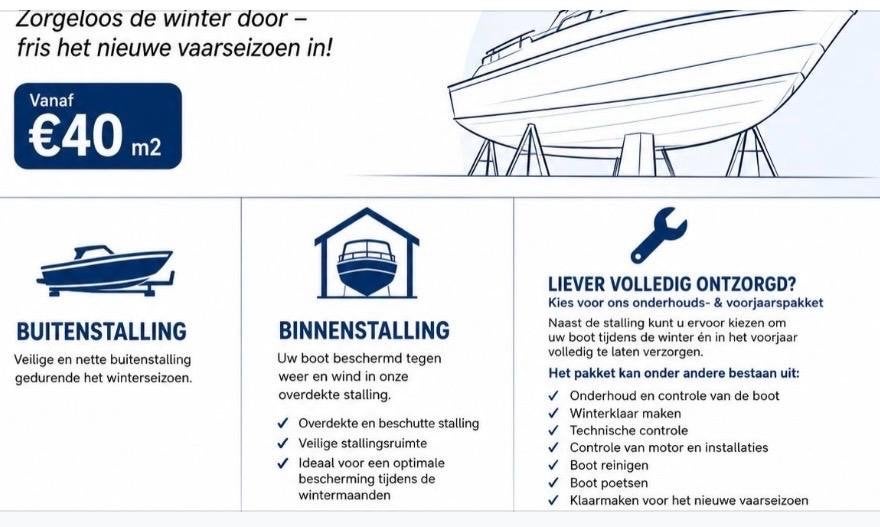 WINTERSTALLING - OPHAAL- WINTER-VOORJAAR SERVICES +REPARATIE, Winter, Binnen en Buiten